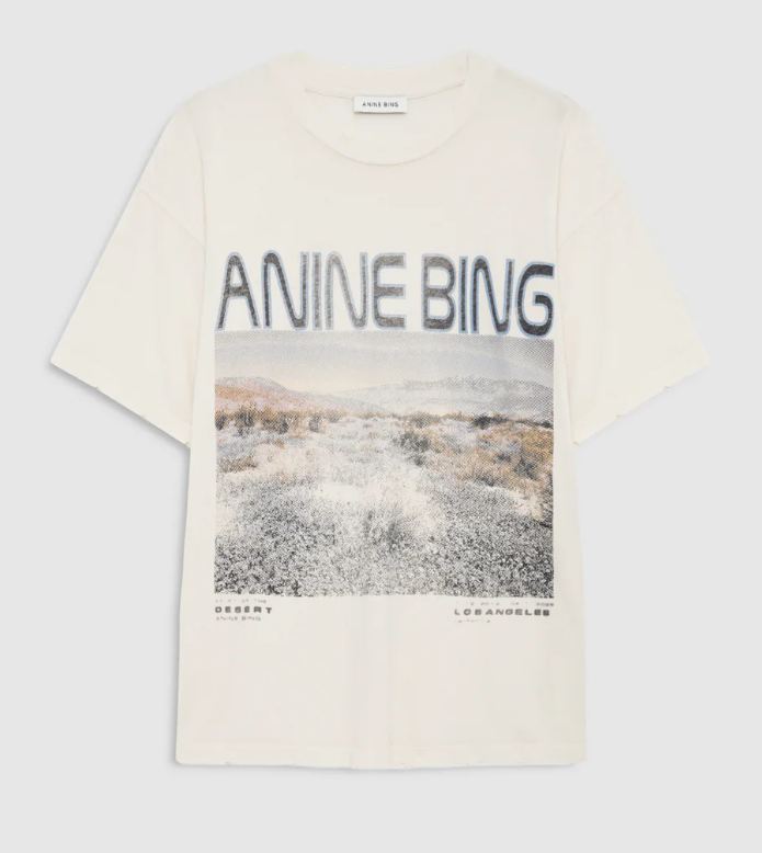 Camiseta Anine Bing Mushrooms wht